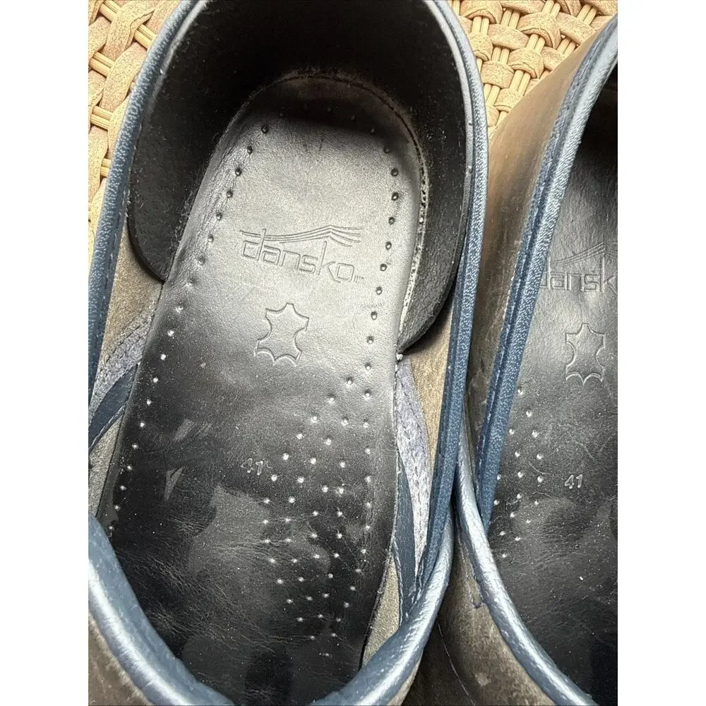 Dansko Black Leather Mules - Picture 7 of 14